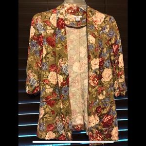 Bar III Floral Blazer